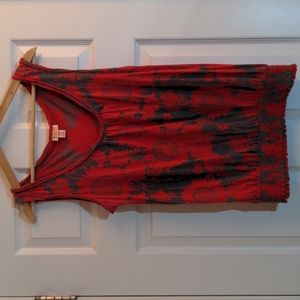 Mossimo Supply Co red and gray tank top women's size xl